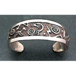 petroglyph silver bracelet