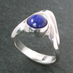 lapis silver ring