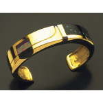 14k gold inlay bracelet 