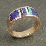 gold inlay ring