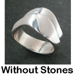 silver rings without stones