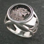 silver eagle ring